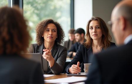 People participating in a professional workshop
